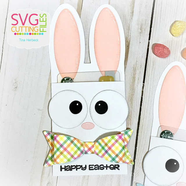 SVG Cutting Files Easter Bunny Gift Card Holders