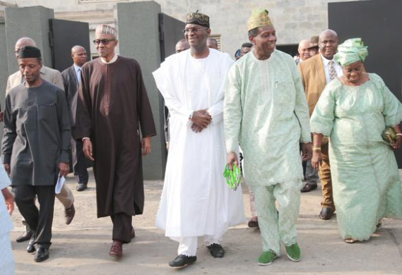 0 Photos: Gen Buhari attends Lagos state annual thanksgiving