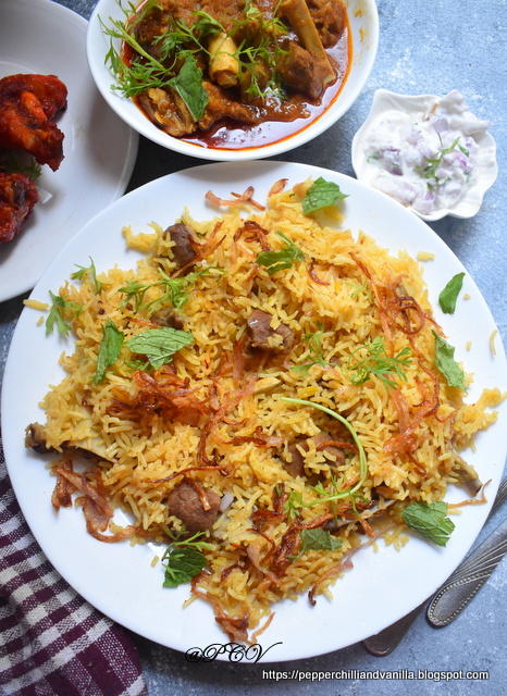 how to make mutton pulao in pressure cooker