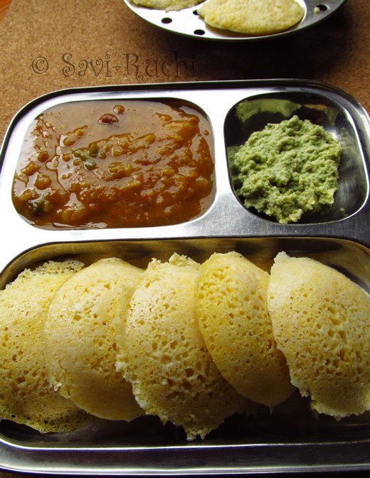 SaviRuchi Cornmeal idli Steamed Savory Cornmeal Cakes Gluten free
