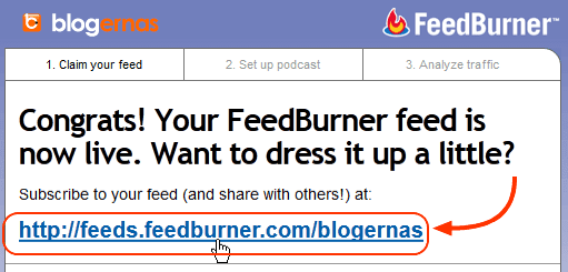 Cara Mendaftarkan Blog ke Feedburner