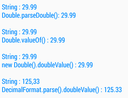Convert String to Double in Java