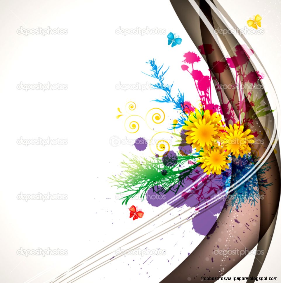 Abstract flora background — Stock Vector © Olakovenko 3704943