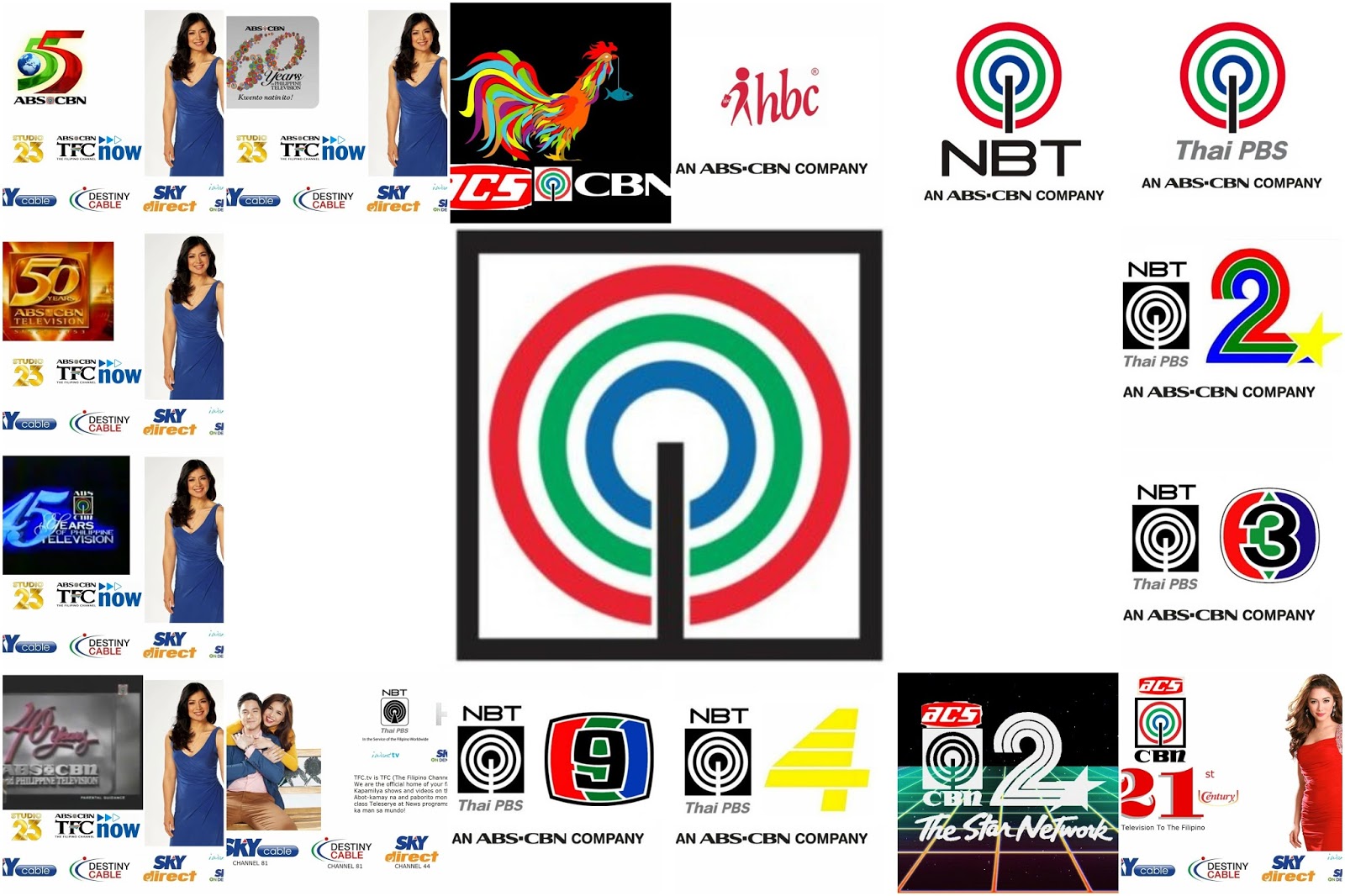 Muhlach Media Corporation: NBT-PBS to ABS-CBN Anniversary logo 