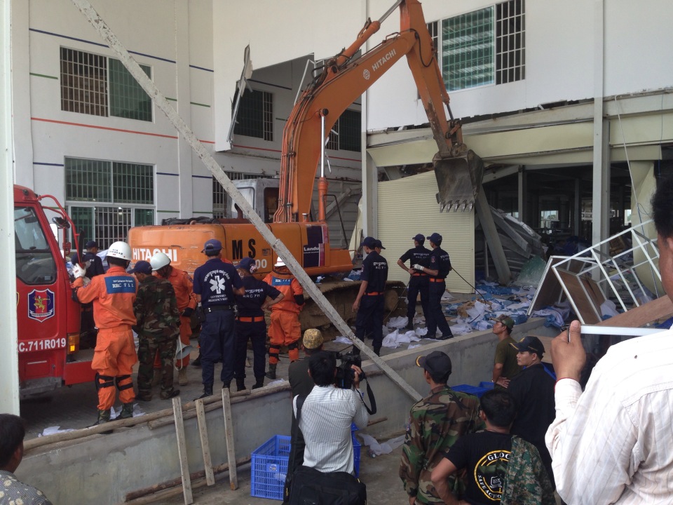 KI Media Collapse at Cambodia shoe factory