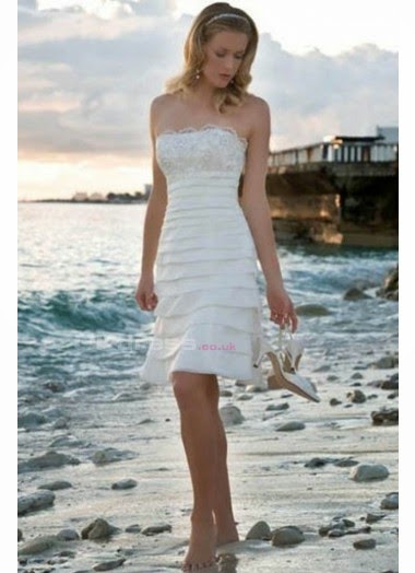 Lace Short Wedding Dresses from Okdress Website - Indian Beauty Zone