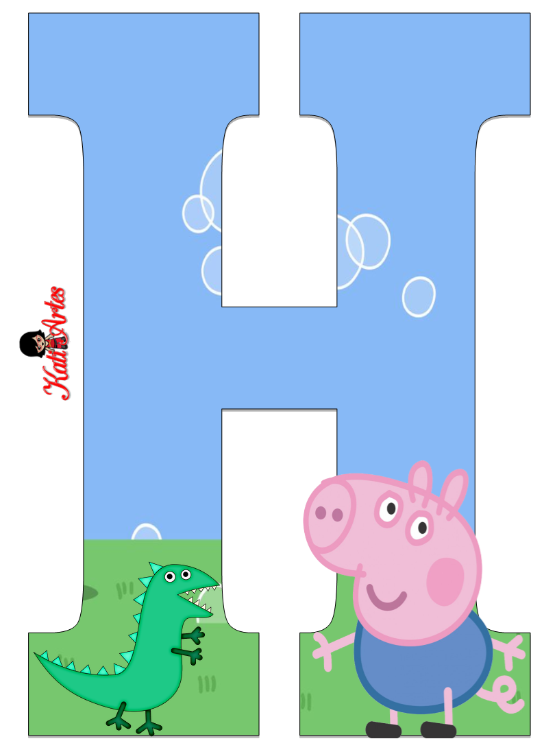 Alfabeto de George Pig. - Oh my Alfabetos!