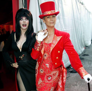Elvira and Jamie Lee Curtis Elvira and Jamie Lee Curtis