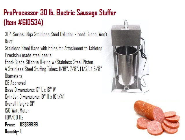 electric sausage stuffer