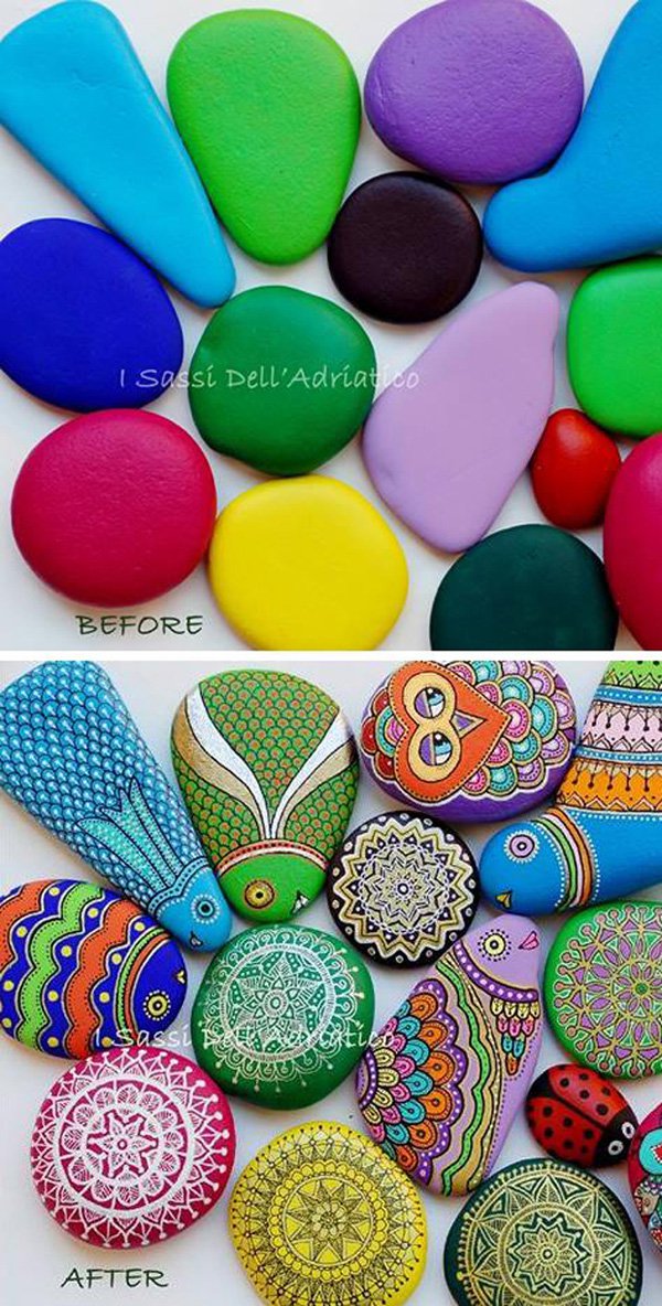 35 DIY Ideas of Painted Rocks Do it yourself ideas and projects