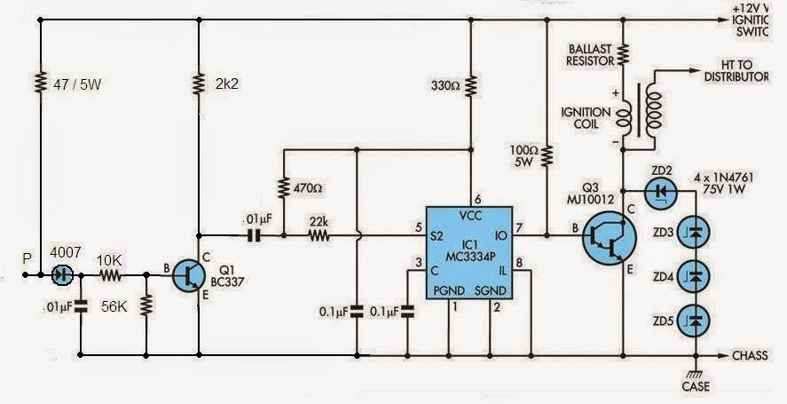 TCI ( Transistor Control Ignition ): TCI High energy Ignition MC3334P