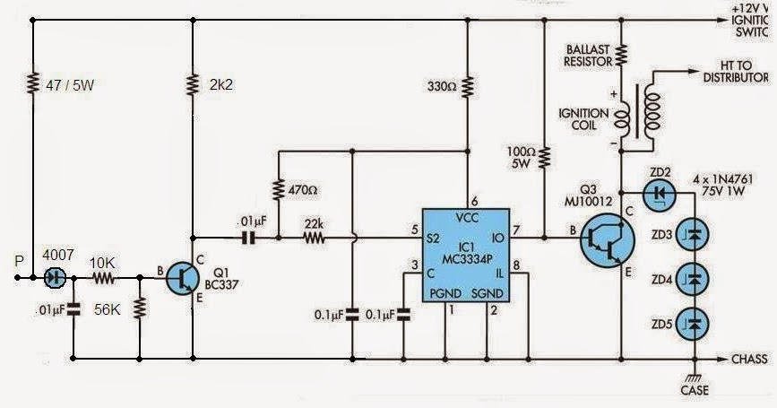 TCI ( Transistor Control Ignition ): TCI High energy Ignition MC3334P