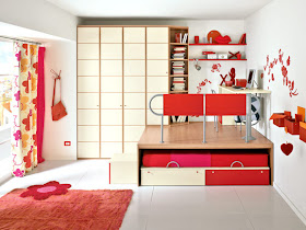 DORMITORIOS CON ESTILO: DORMITORIOS EN ROJO Y BLANCO