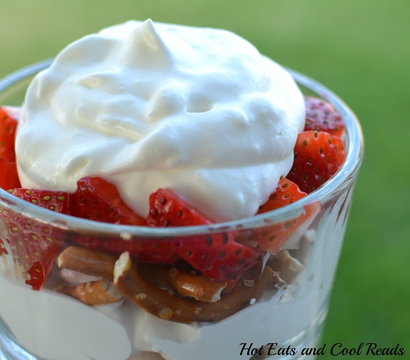 Individual Strawberry Pretzel Desserts with Cream Cheese Whipped Cream