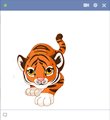Prowling Tiger Sticker