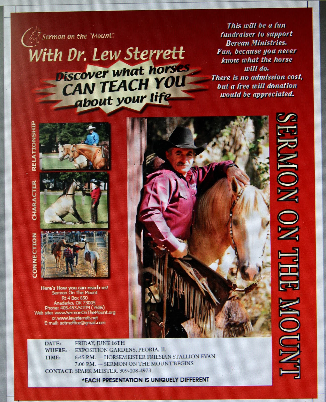 The Horsemeister Blog Wow Lew Sterrett Is Coming To Peoria