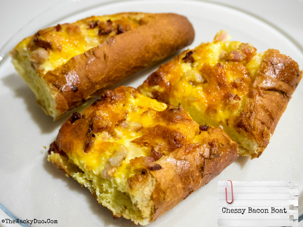Recipe for Dad : Cheesy Egg Bacon Boat