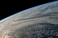 Clouds over South Pacific Ocean seen from the International Space Station