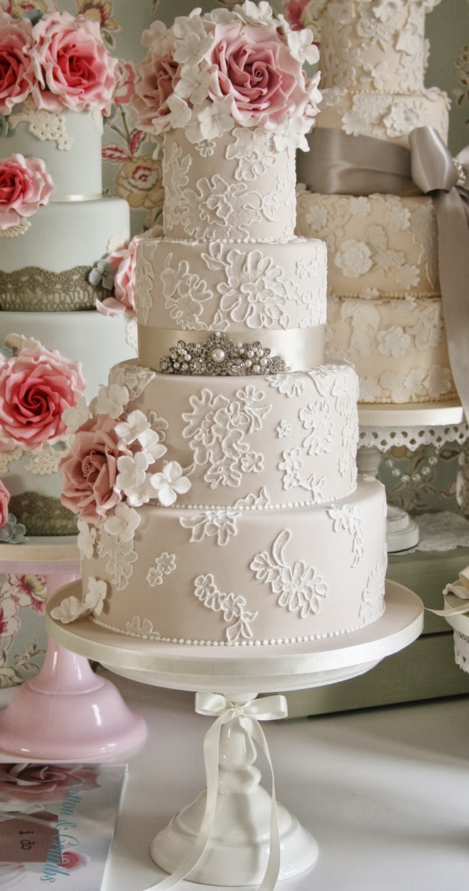 Gorgeous Lace Wedding Cakes Belle The Magazine