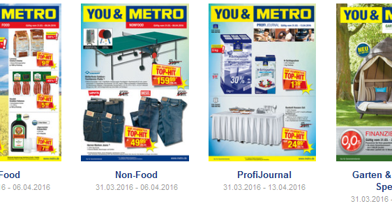 METRO prospektekataloge April 2016