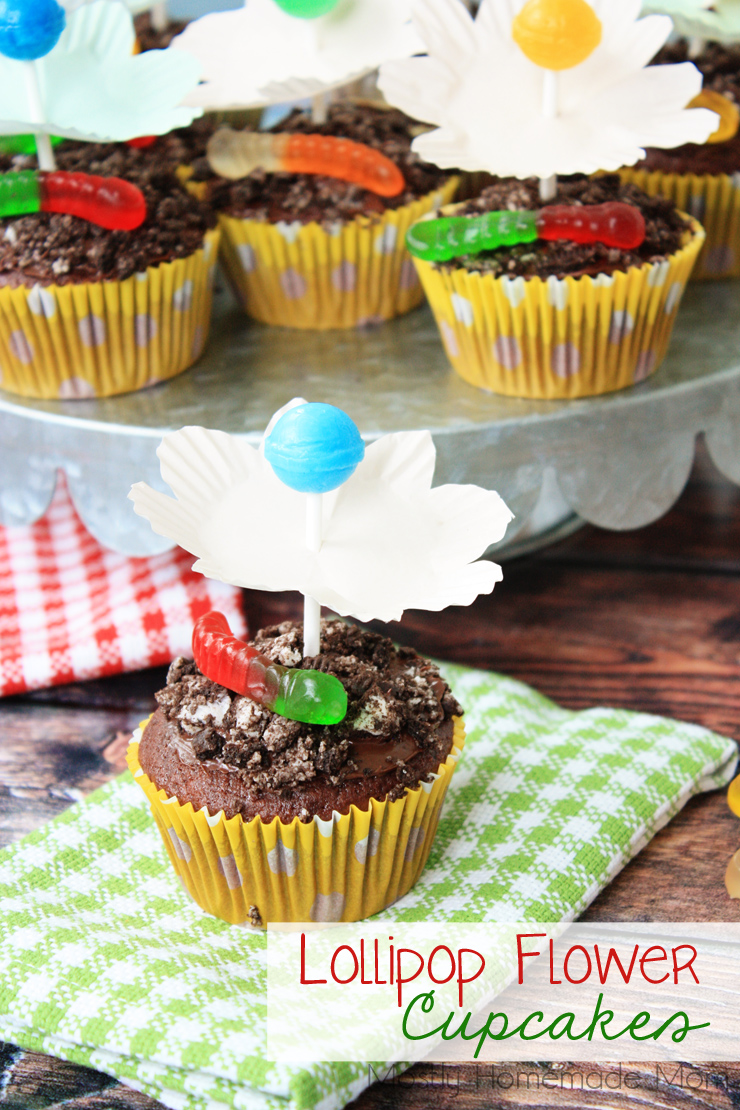 Lollipop Flower Cupcakes Mostly Homemade Mom