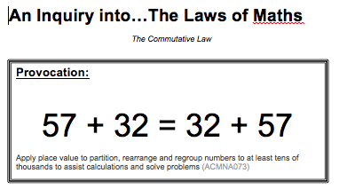 what is commutative law in mathematics