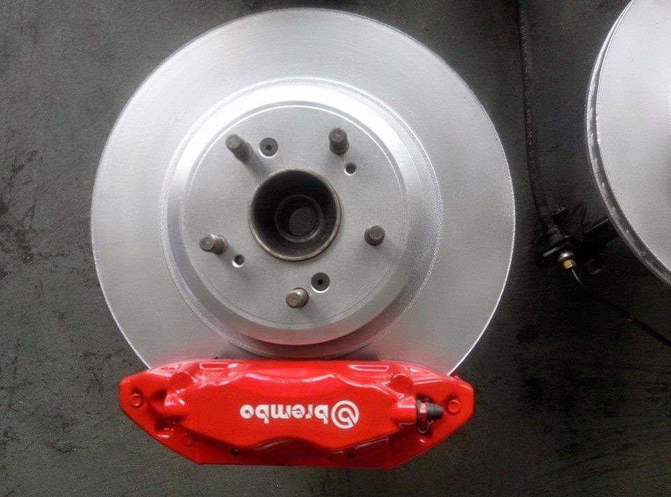 JDM Spec Racing Honda Civic fd2r Brembo rotor siaz 320mm plug n play