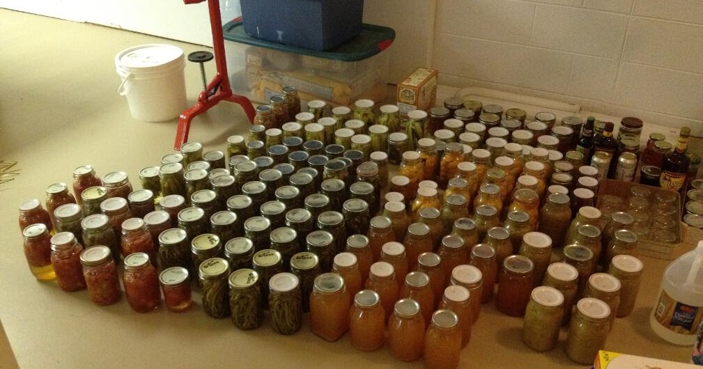 Simply Resourceful: Canning Shelves and 2012 Harvest