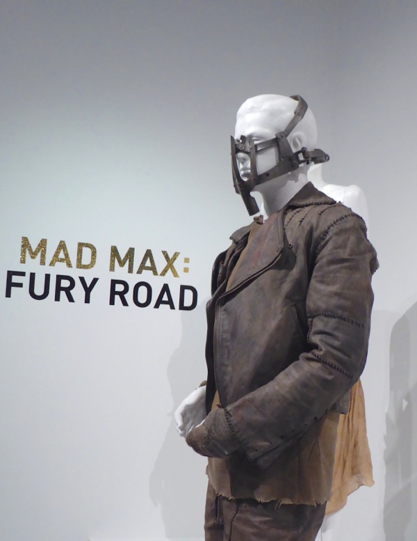 Hollywood Movie Costumes and Props Oscarnominated Mad Max Fury Road movie costumes on display