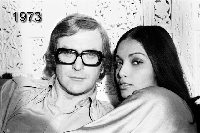 Michael Caine & wife 1973
