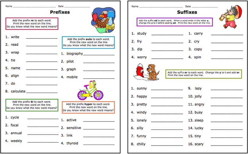 prefixes-and-suffixes