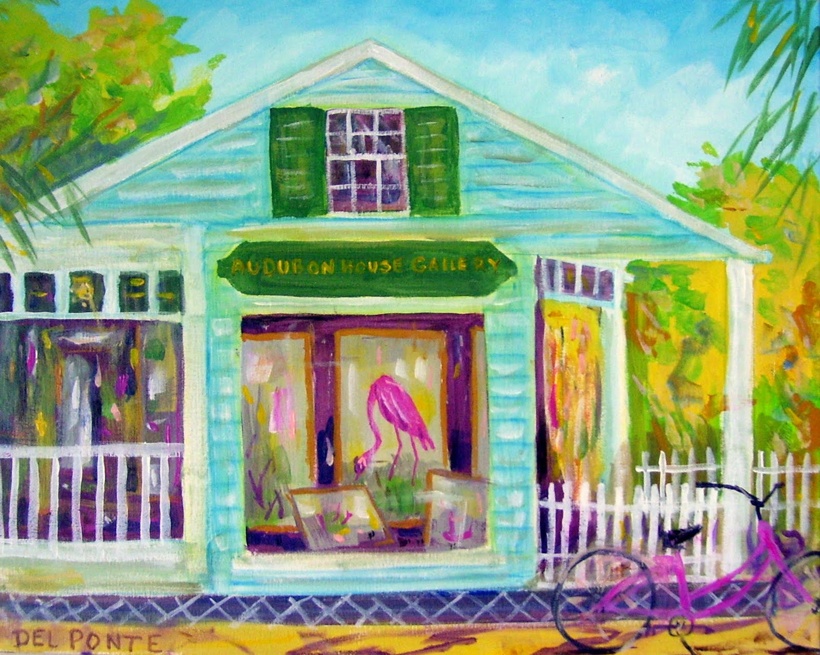 DEL PONTE Style Full Time Professional Artist ART GALLERY KEY WEST