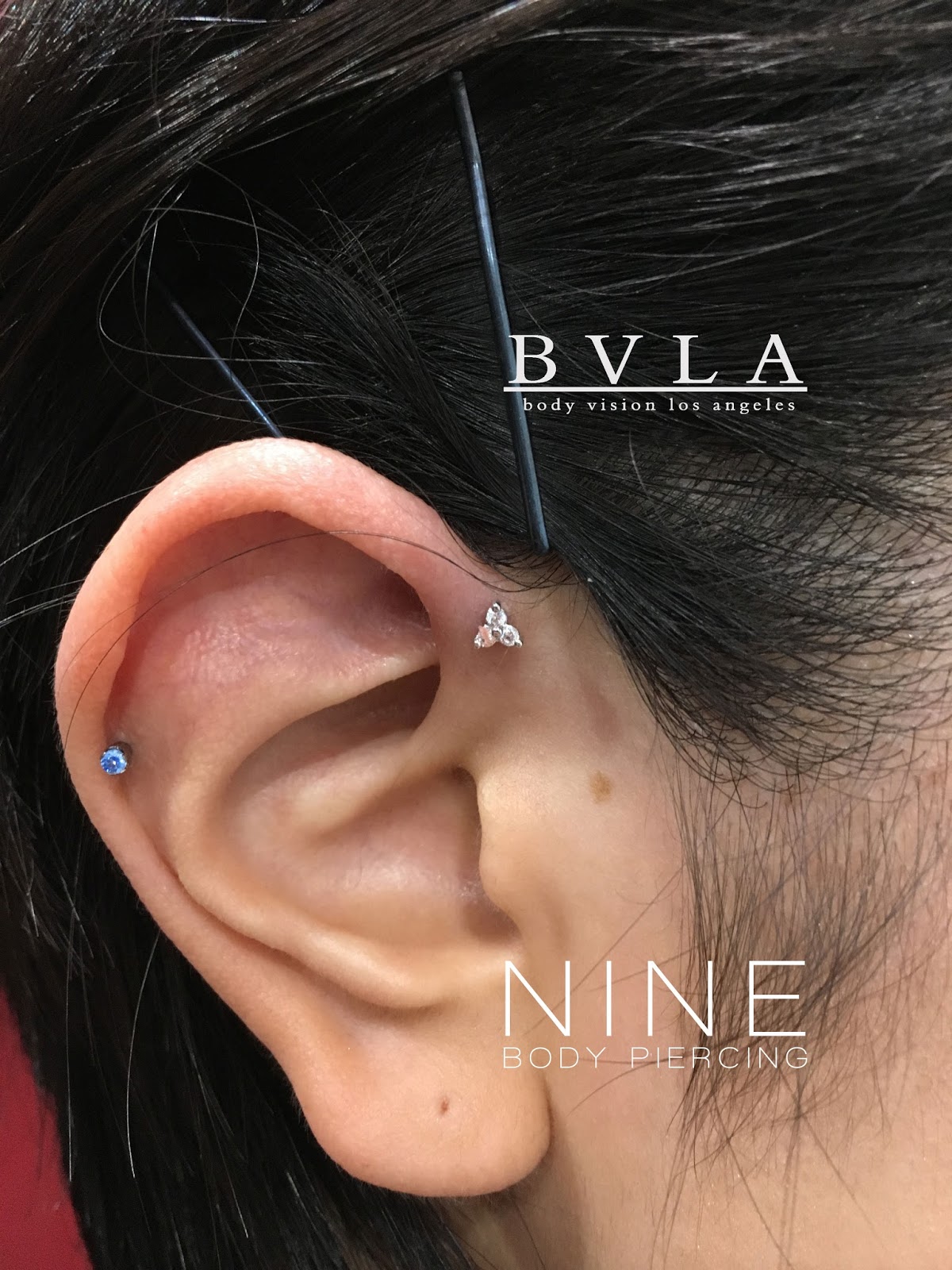 NINE BODY PIERCING BLOG BVLA White Gold Tri Prong Cluster!