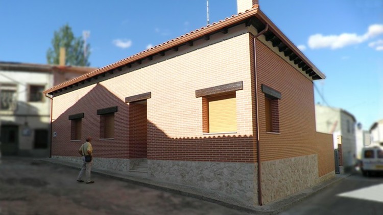 proyecto de vivienda unifamiliar con caldera de biomasa – fachada calle