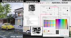 sketchup vray tutorial road puddles material texture rainy wet exterior editor sketchuptexture photoshop interior tutorials depuis enregistree