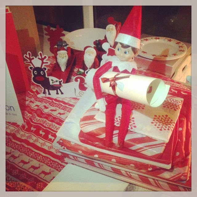 How to host an AWESOME North Pole Christmas Breakfast including tableware from TK Maxx, food ideas and table printables - elf on the shelf arrives