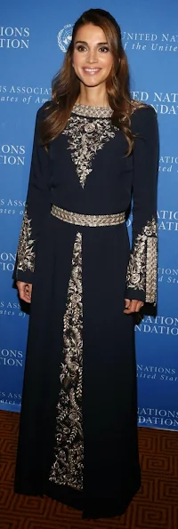 Queen Rania attended  the United Nations Foundation  Global Leadership Dinner in New York.