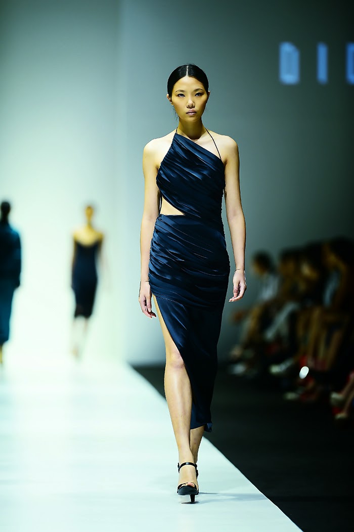 Asymmetrical cutout black dress- Dion Lee 2015