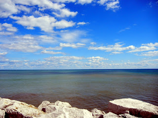 Lake Michigan views from downtown Milwaukee, Wisconsin