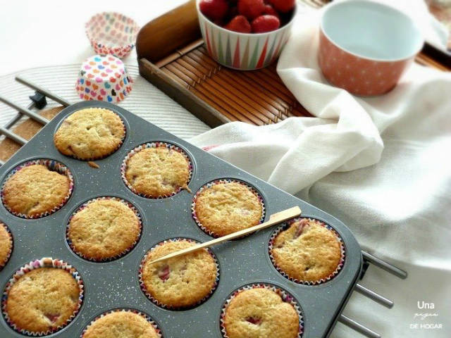 Muffins de fresas, recetas con fresas