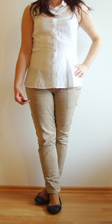 [Fashion] Let´s talk about business! Casual Business Outfit - Beige Hose, weiße Bluse & schwarzer Blazer