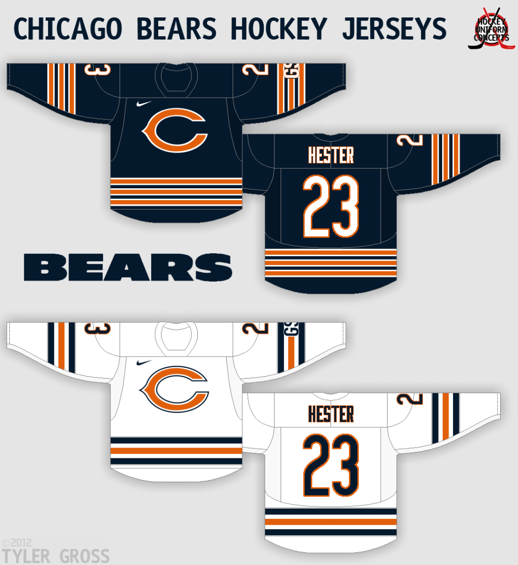 chicago bears hockey jersey