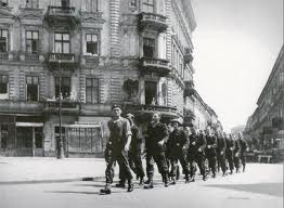 Polish Insurgents column - Warsaw Uprising 1944