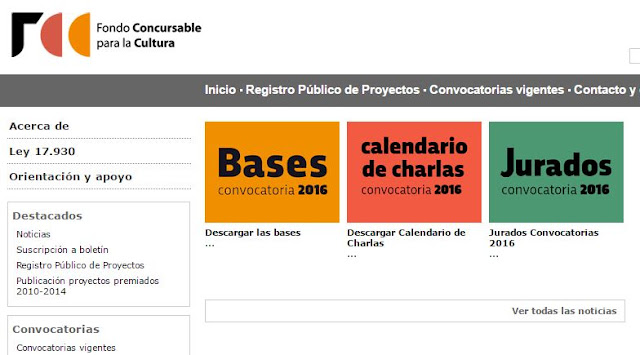  Sitio web Fondos Concursables para la Cultura