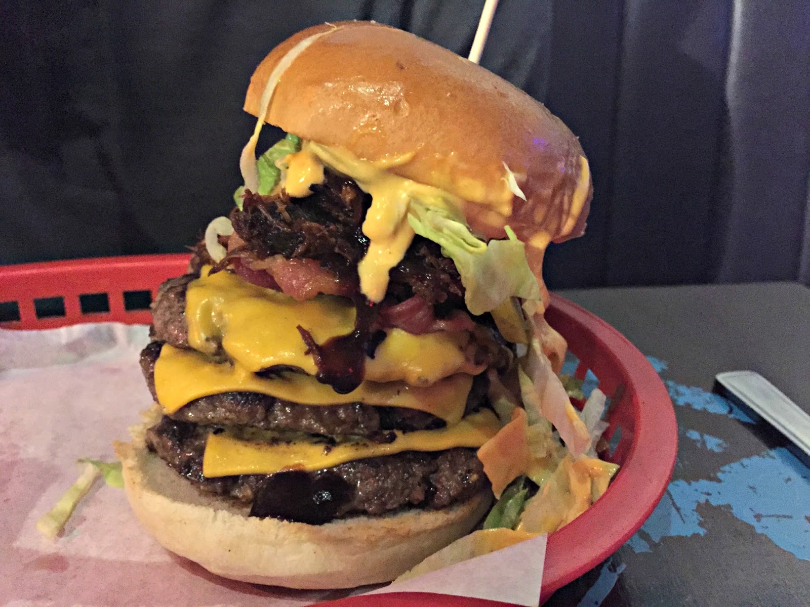 Almost Famous Burgers Liverpool triple Threat