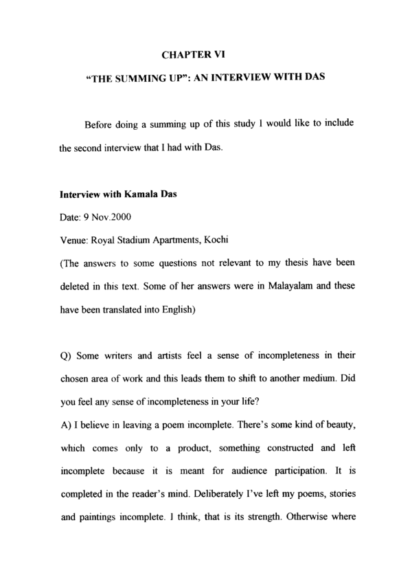 an introduction poem by kamala das Kamala das was a malayali and in the poem ‘an introduction’ she expresses her resentment in being confined to gender roles that she did not choose for. an introduction poem by kamala das Kamala das was a malayali and in the poem ‘an introduction’ she expresses her resentment in being confined to gender roles that she did not choose for.