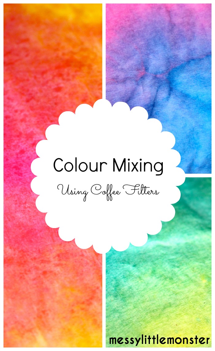 Coffee Filter Colour Mixing Craft