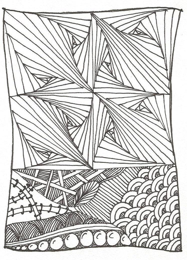 Journey Through Zentangle Art: Random Tangles