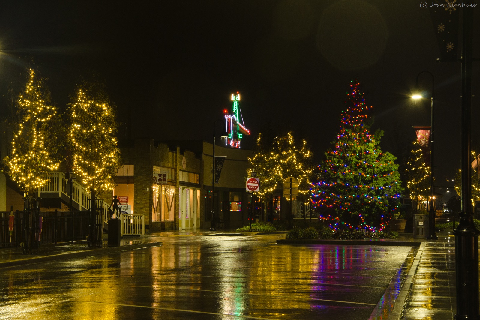 Pacific Northwest Photography Downtown Oak Harbor at Christmas