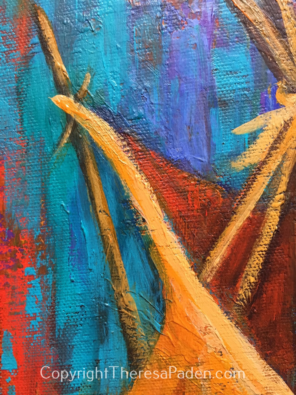 California Artwork Abstract Southwest and Western Art with Vivid